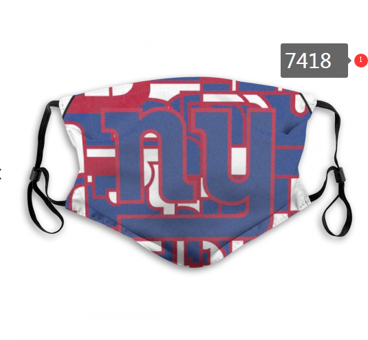 NFL 2020 New York Giants Dust mask with filter->nfl dust mask->Sports Accessory